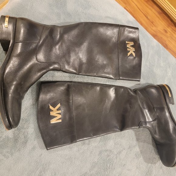 Black Leather Boots - Picture 1 of 3